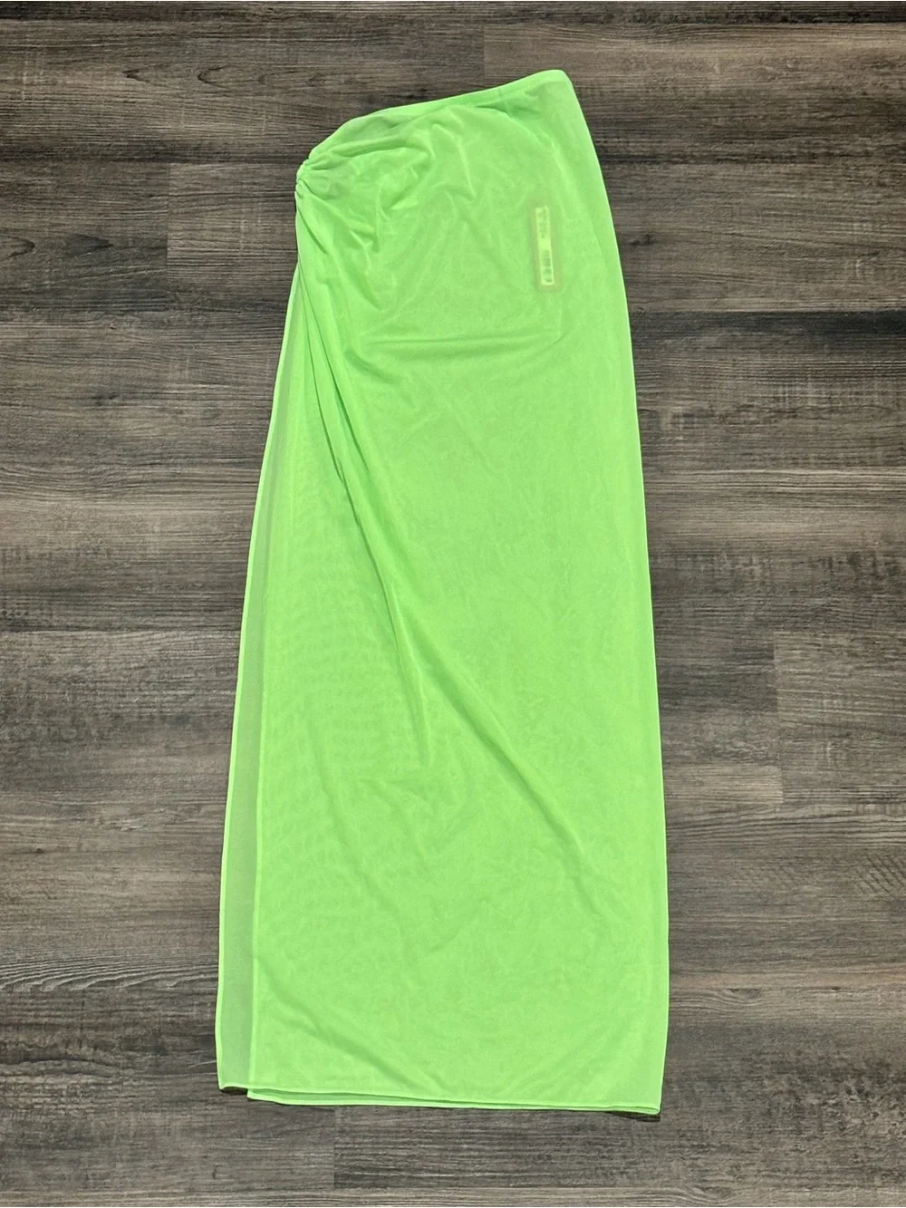SKIMS Neon Green Sarong Skirt with Side Ring Accent